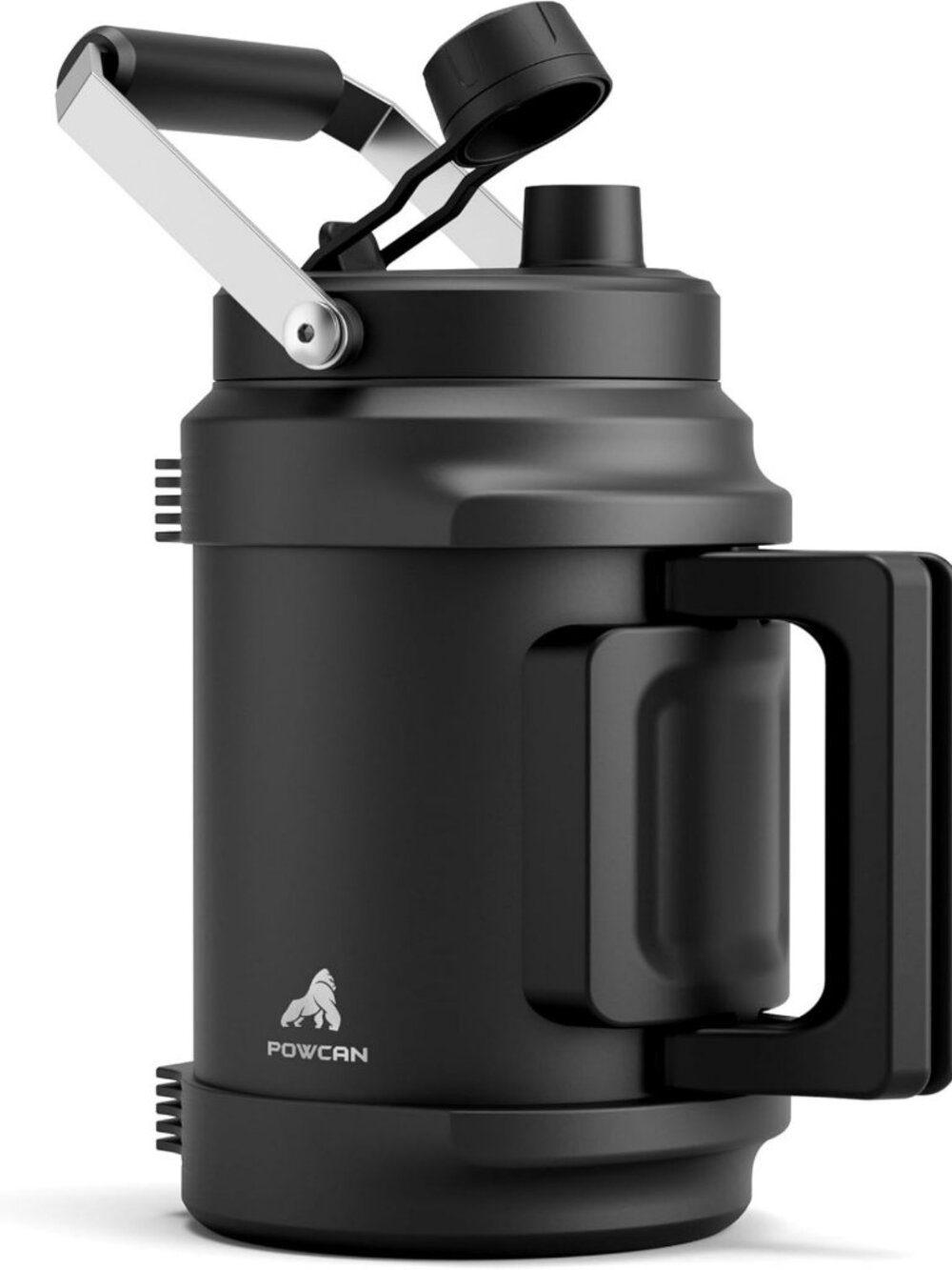 64 oz Insulated Water Bottle - Half Gallon, Dual Handle, Leakproof, Keeps Drinks